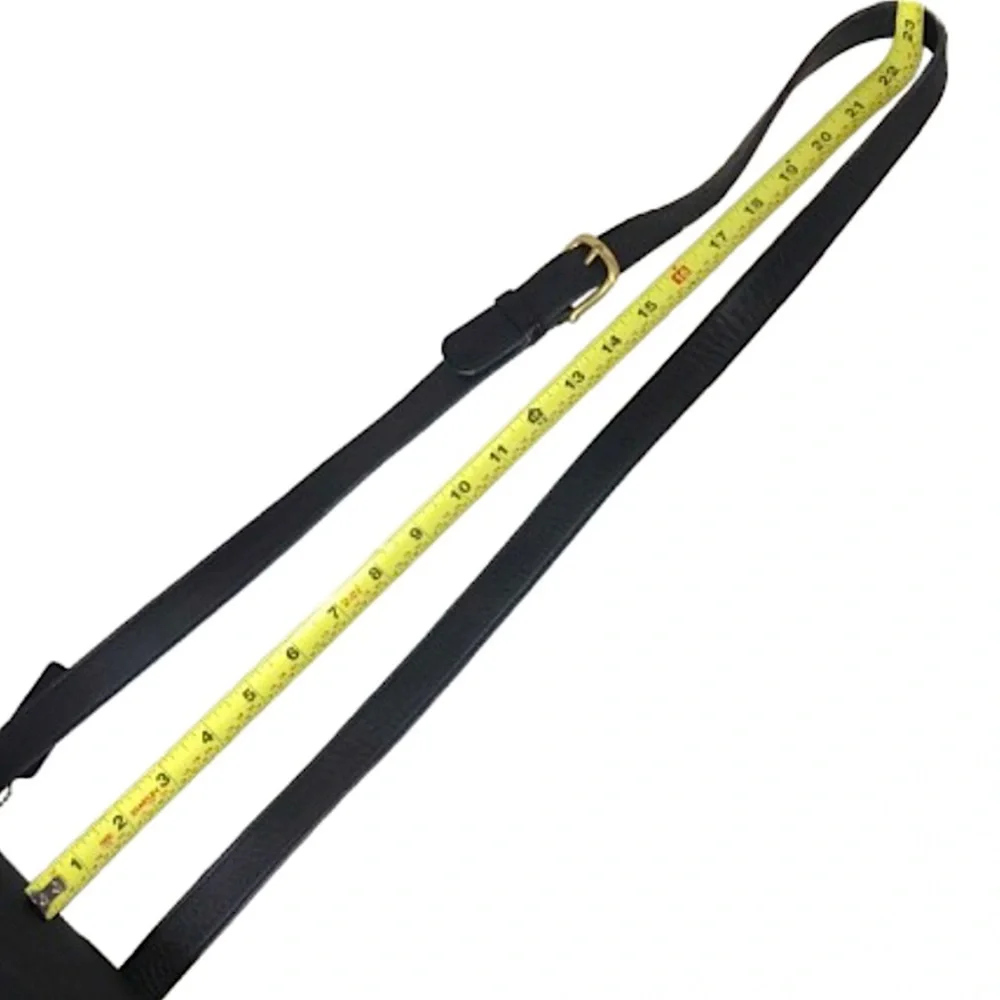 Vintage COACH Black Leather Side Pack Brass Turn Lock Shoulder Bag USA 9979 - Picture 9 of 17